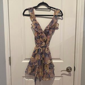 Light floral mini dress